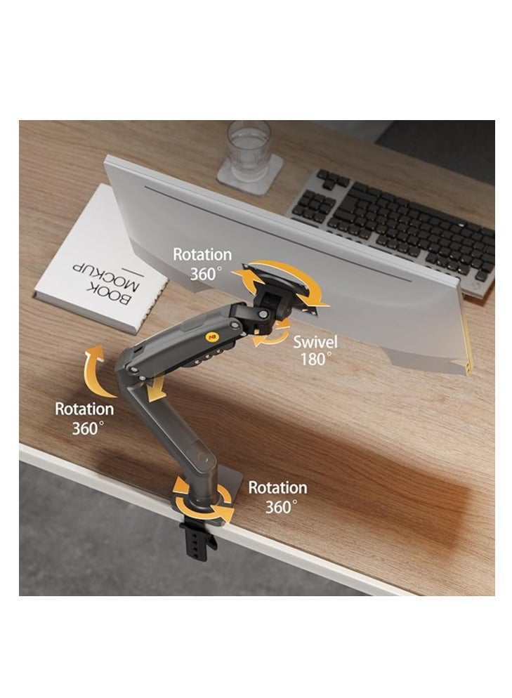 NB NB North Bayou Ergonomic Desktop Mount for 17" to 30" Monitors NB-F80 - Image 3