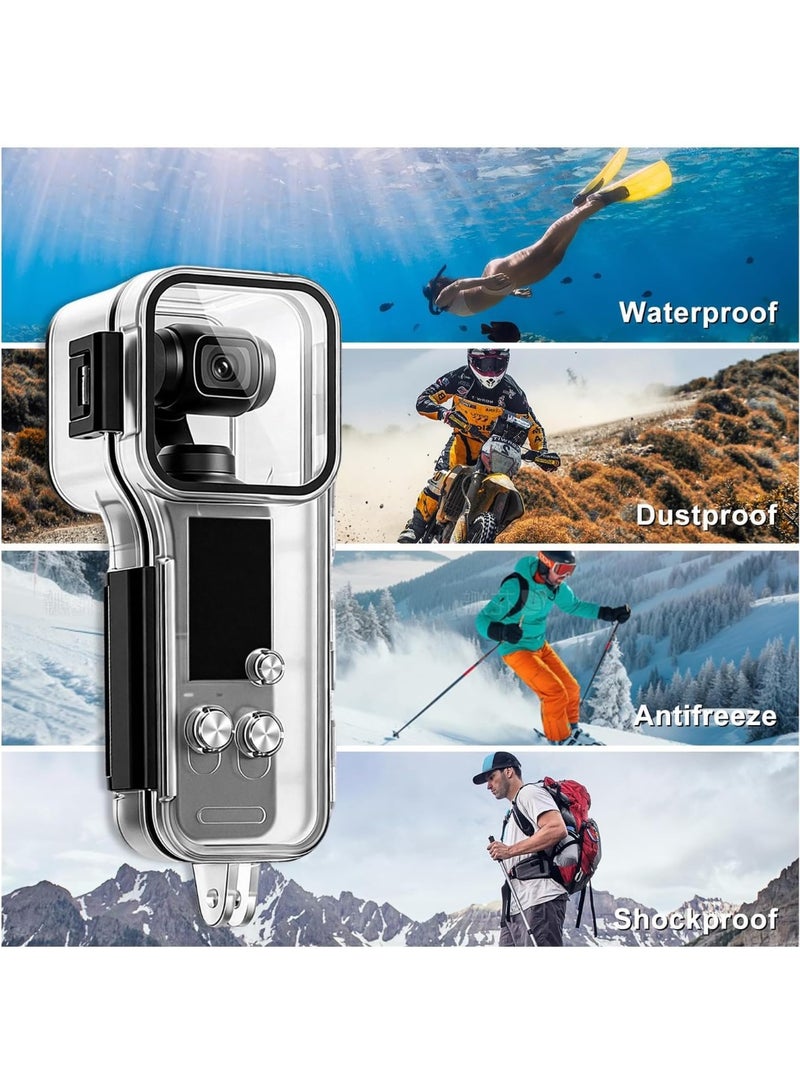 اكسيسن حافظة مقاومة للماء لجهاز DJI Osmo Pocket 4، غلاف غوص تحت الماء حتى عمق 50 مترًا / 164 قدمًا، ملحقات لجهاز DJI Pocket 4 - Image 4
