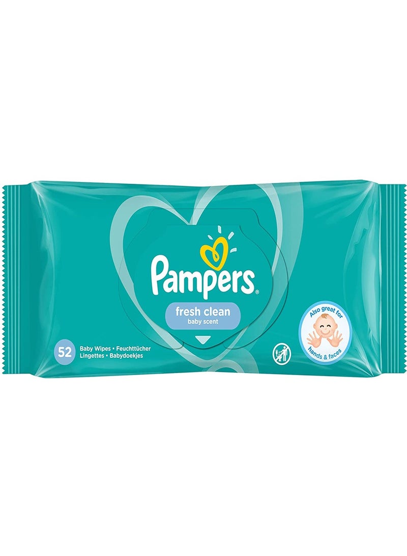 Pampers Fresh Clean Baby 12x52 (624) Wipes  - Image 2