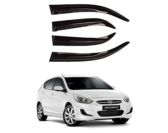 ROYALTECH حاجب نافذة السيارة غير القابل للكسر / واقي المطر / مانع الرياح متوافق مع (هيونداي أكسنت) - Image 1