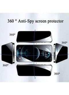 SNBFA 360° Privacy Tempered Glass Screen Protector for Nothing Phone 2A, Easy to Install Protection with Fingerprint Ultra Clear Touch Sensitivity Anti-Spy Screen Protector 1 PCS  - Image 4