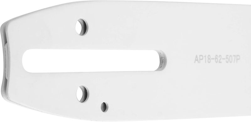 UpStart Battery UpStart Components Replacement 18" Single Rivet Chainsaw Guide Bar for Echo CS-400 Chainsaw (18" Length, 3/8" Pitch, 0.050" Gauge, 62 Drive Links, 7 Sprocket Nose Tooth) - Image 3