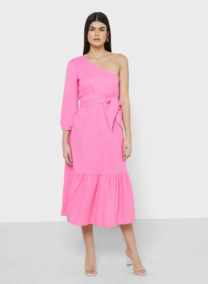 ELLA Asymmetric Midi Dress