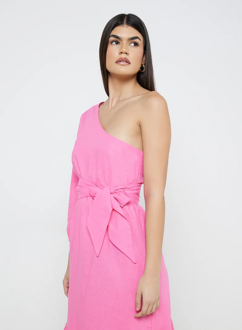 ELLA Asymmetric Midi Dress