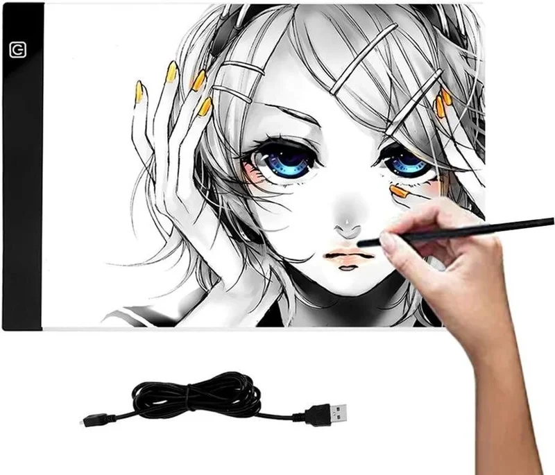 Valkyrie Mddg LED Lighted A4 Size Drawing Copying Sketching Ultra Thin Animation Drawing Tablet