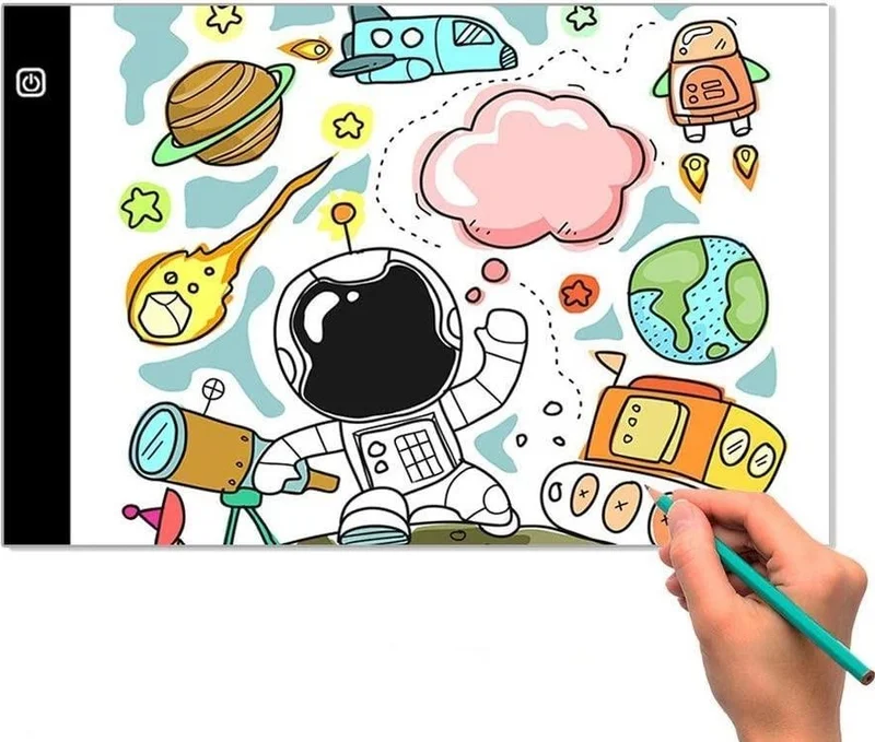 Valkyrie Mddg LED Lighted A4 Size Drawing Copying Sketching Ultra Thin Animation Drawing Tablet