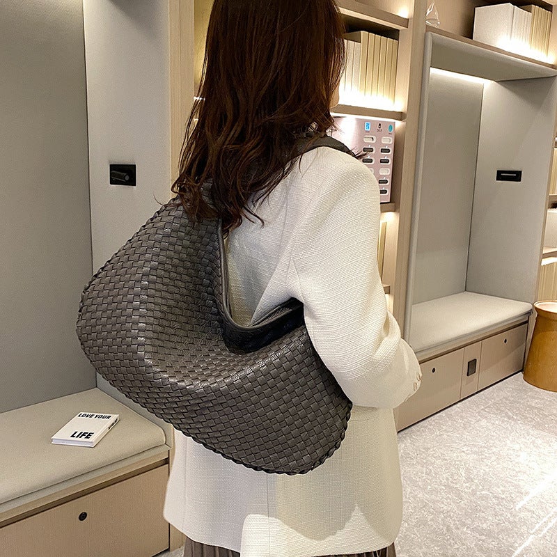 Bags Woven Bags Women'S Bags Shoulder Underarm Bags Niche Textured Handbags Commuter Bags Casual Versatile - Image 4