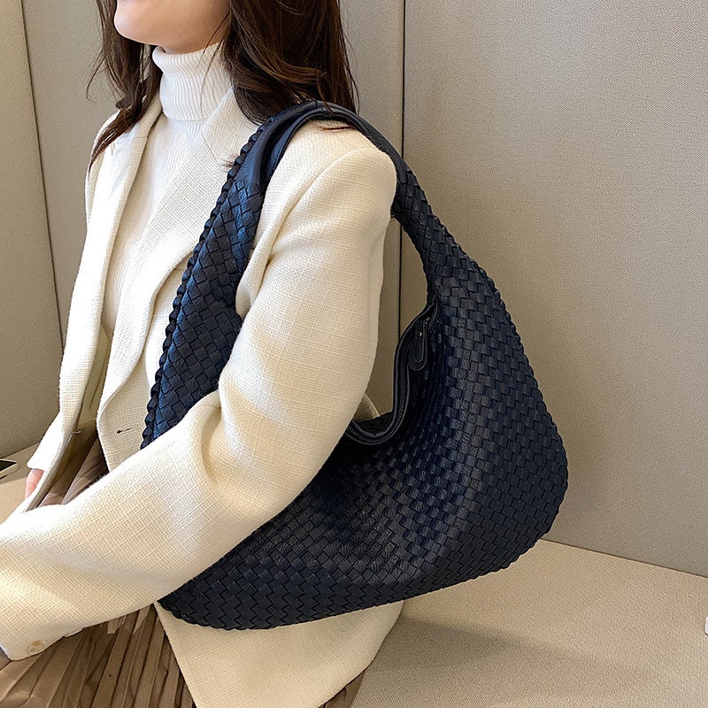 Bags Woven Bags Women'S Bags Shoulder Underarm Bags Niche Textured Handbags Commuter Bags Casual Versatile - Image 2