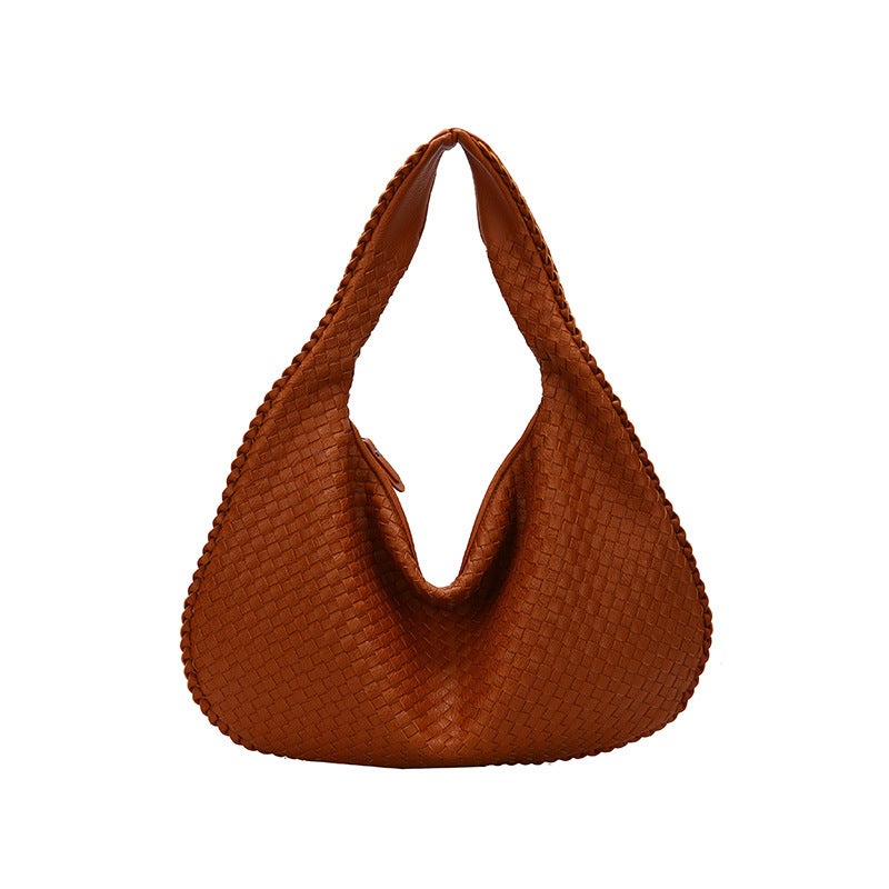 Bags Woven Bags Women'S Bags Shoulder Underarm Bags Niche Textured Handbags Commuter Bags Casual Versatile - Image 1