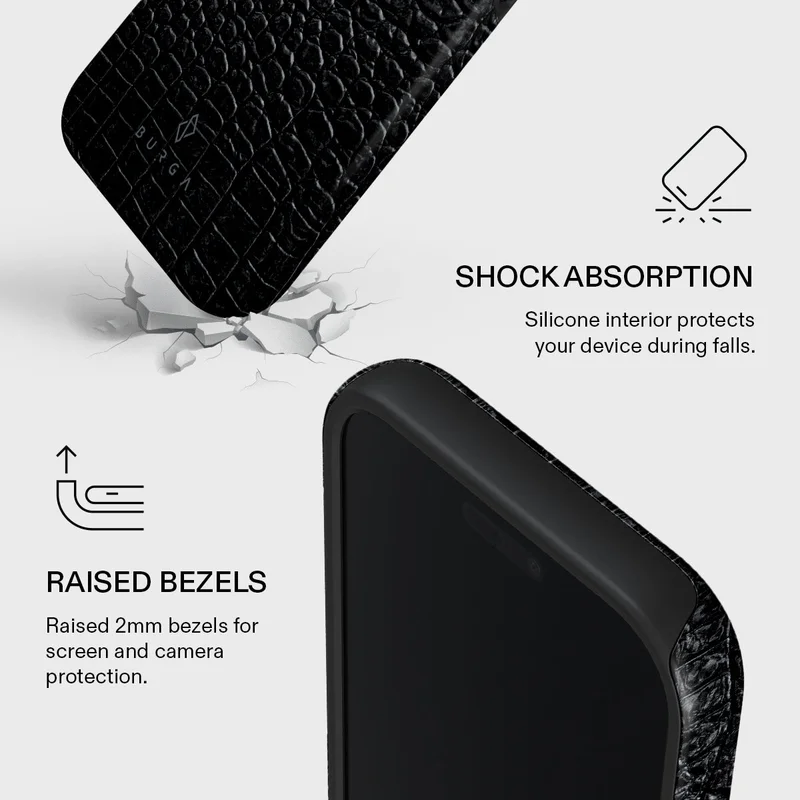 BURGA iPhone 17 Pro Reaper's Touch Premium Case Compatible with Hybrid Dual-Layer Hard Shell + Silicone Protection - Scratch-Resistant Shockproof Mobile Cover