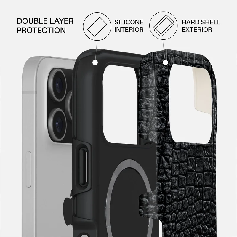 BURGA iPhone 17 Pro Reaper's Touch Premium Case Compatible with Hybrid Dual-Layer Hard Shell + Silicone Protection - Scratch-Resistant Shockproof Mobile Cover
