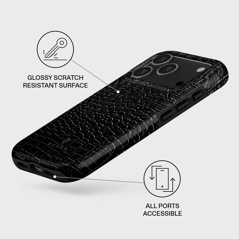 BURGA iPhone 17 Pro Reaper's Touch Premium Case Compatible with Hybrid Dual-Layer Hard Shell + Silicone Protection - Scratch-Resistant Shockproof Mobile Cover