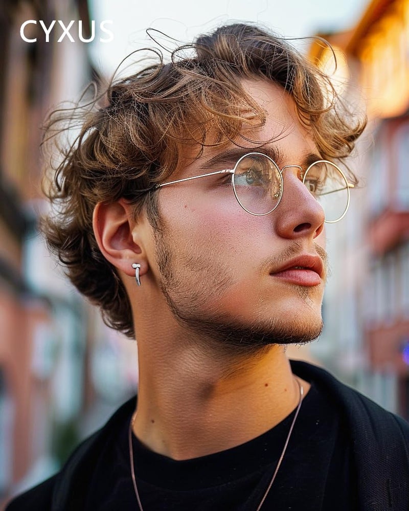 Cyxus Blue Light Glasses for Men and Women, Metal Frame Computer Eyeglasses for Office, Gaming, Reading 8090T06-US - Image 3