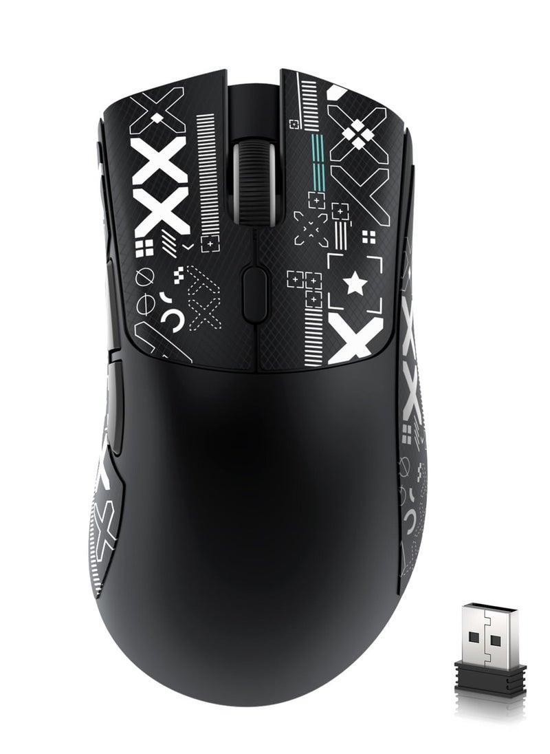 Attack Shark - R1 59g Superlight Mouse with Ribbon, Wireless/Wired BT/2.4G Gaming Mouse, 6 DPI Adjustable up to 18000, 65 Hour Battery - Image 1