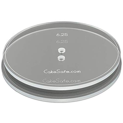 CAKESAFE – 2-6.25 بوصة أقراص أكريليك شفافة ¼ بوصة – أداة تزيين مثالية لتنعيم كريمة الزبدة على كعكاتك - Image 1
