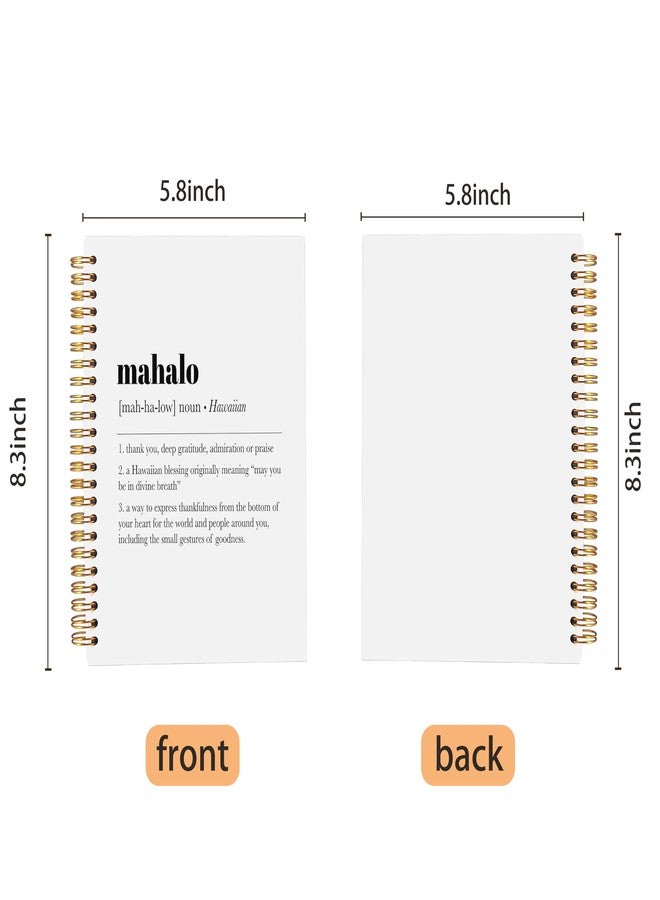 Ecezatik Hawaii Aloha Definition Spiral Notebook,Inspirational Journal,Inspirational Journal for Women Men Writing,Hawaii Spiral Notebook 5.5X8.3 Inch - Image 5