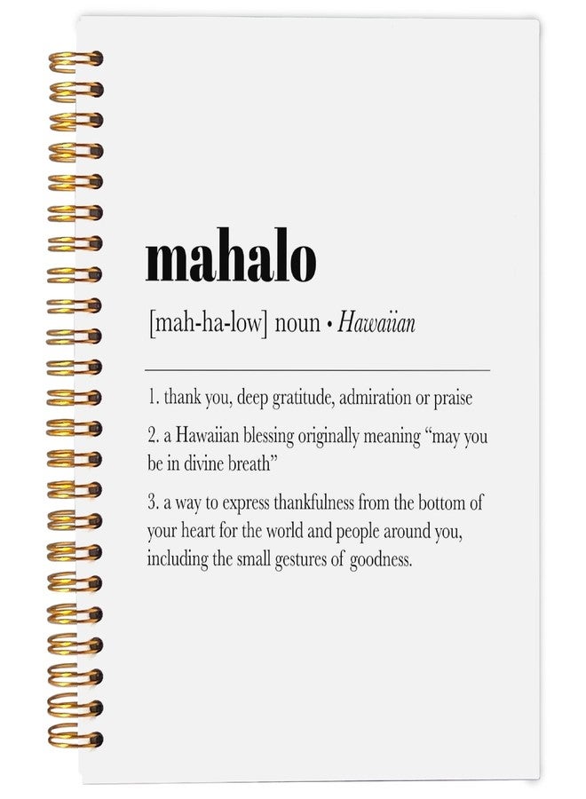 Ecezatik Hawaii Aloha Definition Spiral Notebook,Inspirational Journal,Inspirational Journal for Women Men Writing,Hawaii Spiral Notebook 5.5X8.3 Inch - Image 1