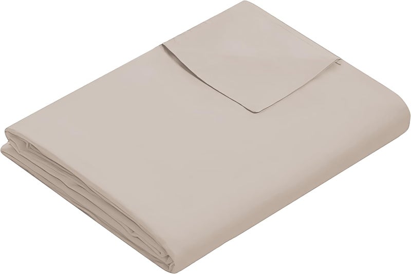 Weighted Idea Cool Removable Duvet Cover 48''x72'' for Weighted Blanket (Soft and Fabric, Almond Milk Grey) - Image 1