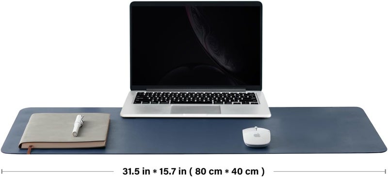 Computer Cork Board Pad - Double-sided Office Home Computer Accessories Finishing Pad, Large Mouse Pad for, Dark Blue - Image 3