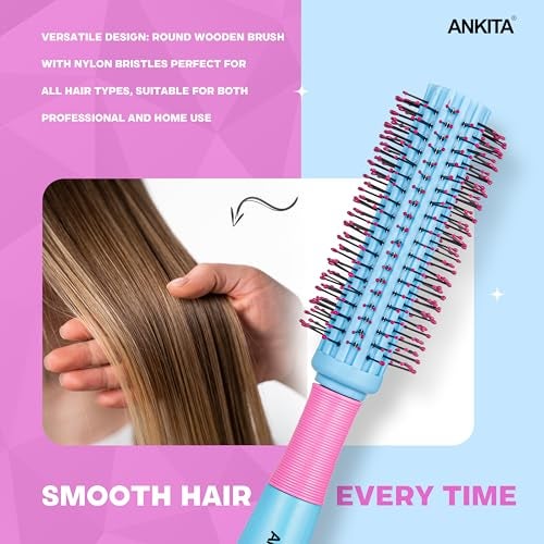 ANKITA Round Hair Brush(B61) (Color May Vary) - Image 4