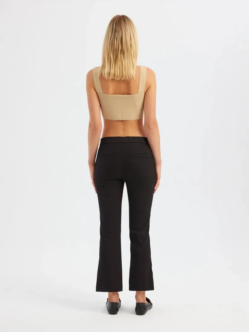 HICCUP Mid Rise Cropped Trousers
