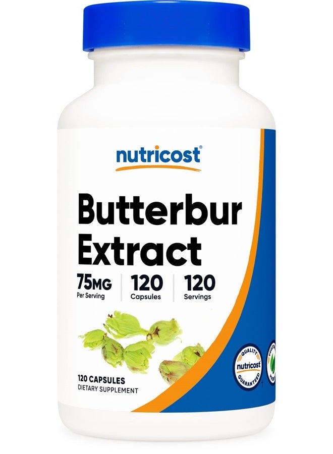 Nutricost كبسولات مستخلص زهر البتولا (75 ملغ) 120 كبسولة - خالية من الغلوتين، غير معدلة وراثيًا، مناسبة للنباتيين - Image 1