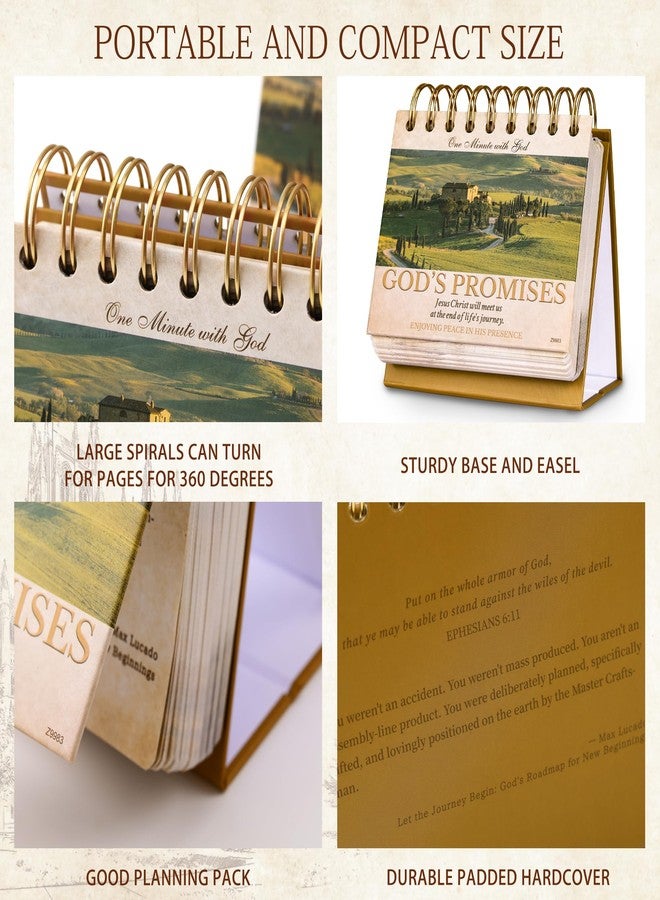 Shoparr Desk Calendar - Christian Gifts/Religious Gifts for Women, Bible Gifts, 4.8" x 5.5", 365 Days of Inspriational Quotes, Flip Calendar for Desk with Thick Paper, Twin-Wire Binding - Promises - Image 5