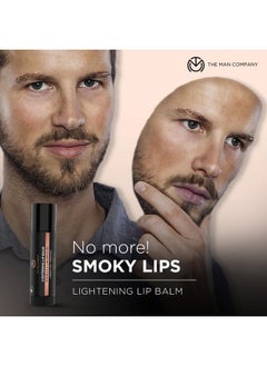The Man Company The Man Company Lightening Lip Balm for Men with Vitamin E & Liquorice Oil (0.14 oz), Lightens Darkened Lips, Nourishes, Moisturizes & Hydrates | PABA Free  - Image 5