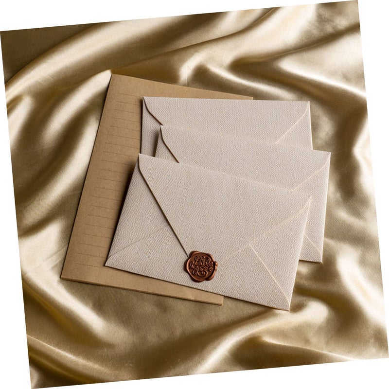 Vintage Craft Paper Letter Set With Envelopes For Invitations Writing Stationery - Image 5