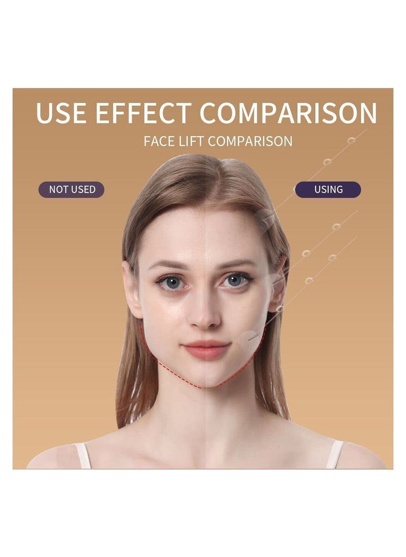 20PCS Face Lift Sticker With Fixed Rope,Instant V-Shape Facelift Bands,Face Lifting Tapes Double Chin Reducer Face Wrinkle Patches