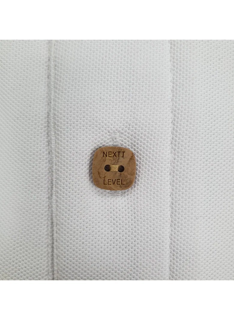 Nextt Level White Polo T-Shirts Luxuriously Soft Eco-Friendly Fashion Sustainable Style and Supreme Comfort - Image 3