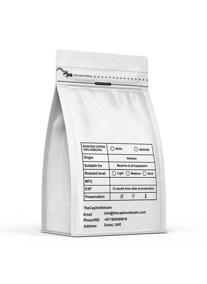 The Caphe Vietnam Fine Robusta Ground Coffee - 500 G | Natural Process | Medium Roast, 100% Organic Robusta | Vietnamese Coffee Ground  - Image 2