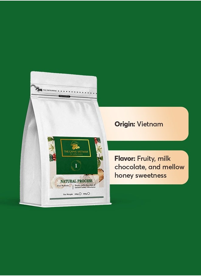 The Caphe Vietnam Fine Robusta Ground Coffee - 500 G | Natural Process | Medium Roast, 100% Organic Robusta | Vietnamese Coffee Ground  - Image 3