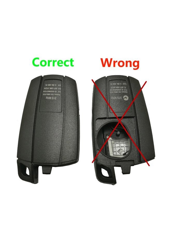 BTOZRF J-ACCES Replacement Key Fob Case Shell Fit for BMW 3 5 Series BMW X5 BMW X6 BMW Z4 Keyless Entry Remote Car Key Fob Cover Casing with Uncut Blade Blank - Image 2
