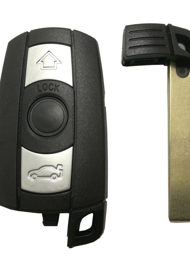 BTOZRF J-ACCES Replacement Key Fob Case Shell Fit for BMW 3 5 Series BMW X5 BMW X6 BMW Z4 Keyless Entry Remote Car Key Fob Cover Casing with Uncut Blade Blank - Image 5