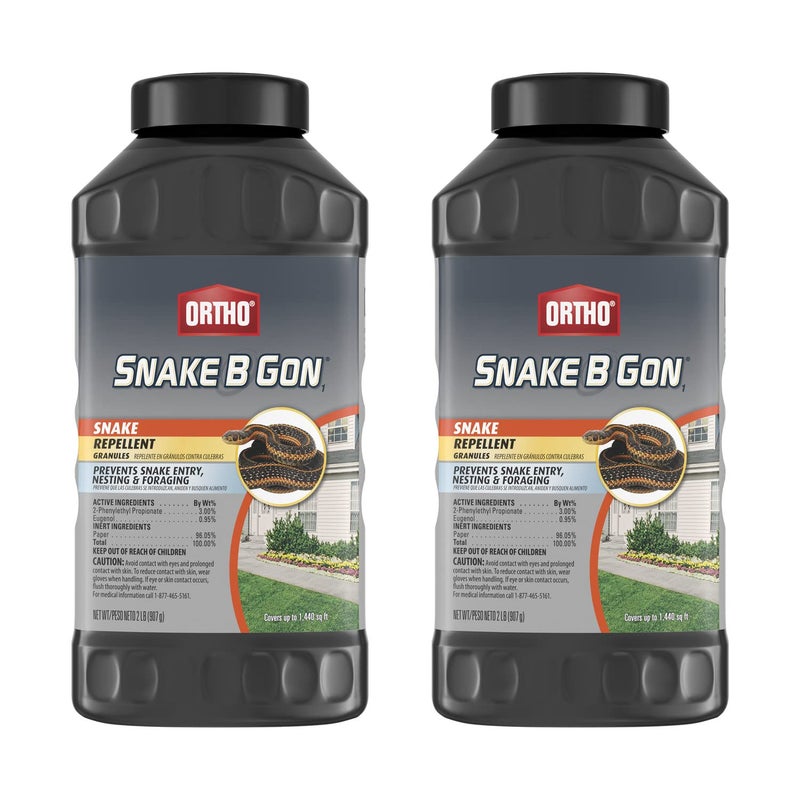 Ortho Snake B Gon1 - Snake Repellent Granules, No-Stink Formula, Covers Up to 1,440 sq. ft., 2 lbs. (2-Pack) - Image 1