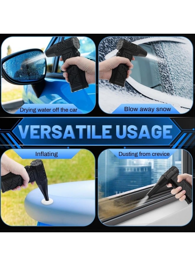 Compressed-Air-Duster-Mini-Blower- Turbo Fan- 130000RPM Electric Duster- Keyboard Cleaning kit- No Canned- Replace Compressed air can- Jet Dry Blower-Car Dryer air Blower- Pc dusters for Cleaning (T8)