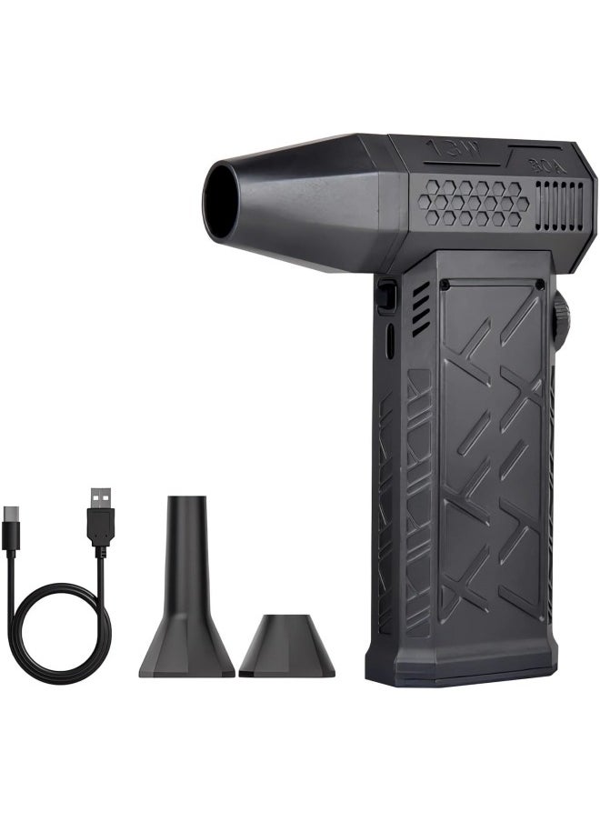 GGEROU Compressed-Air-Duster-Mini-Blower- Turbo Fan- 130000RPM Electric Duster- Keyboard Cleaning kit- No Canned- Replace Compressed air can- Jet Dry Blower-Car Dryer air Blower- Pc dusters for Cleaning (T8)  - Image 1