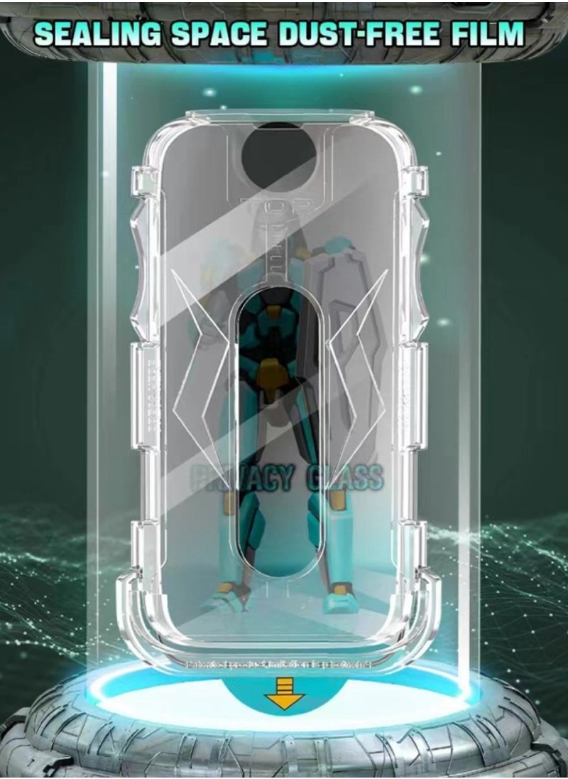 DIGI CORE - iPhone 15 Magsafe Case With Camera Lens For iPhone 15 Privacy Screen Protector 6.1 Inch Easy Installation Kit Auto Alignment 9H Hard 99.99% HD Clear Bubble Free Anti Spy - Image 1