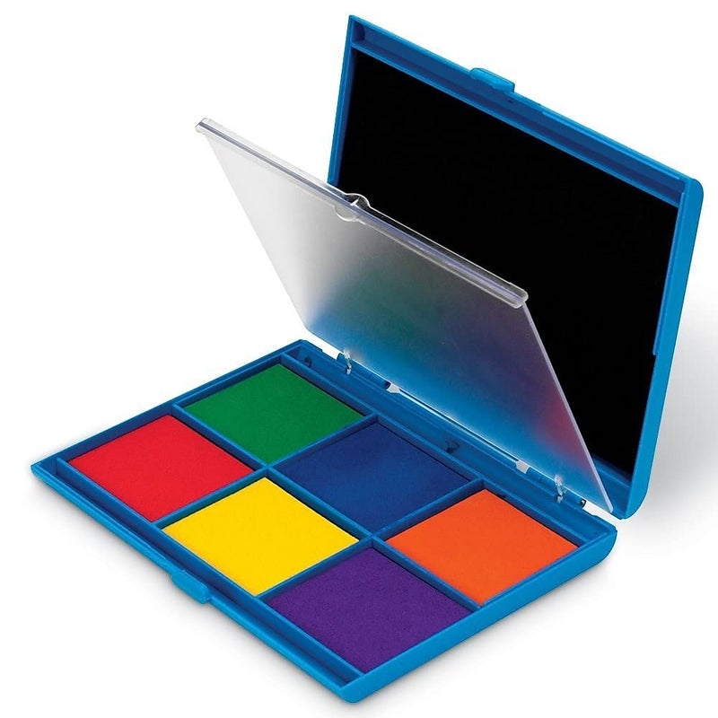 Learning Resources 7Color Dual Stamp Pad Washable Ink Pad for Kids Ink Pads for Stamps Stamp Pads for Classroom and Teachers - Image 2