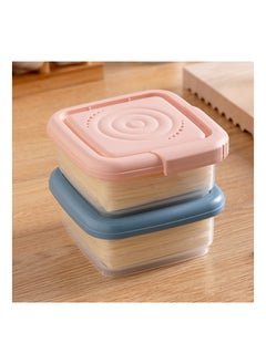 KASTWAVE 3 Pcs Cheese Slice Storage with Lids, Lunch Meat Container for Refrigerator, Stackable Airtight Deli Meat Storage Box, Preserves Cheese's Freshness and Flavor (240Ml - Pink)  - Image 4