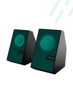 هيتز سماعات الكمبيوتر، مكبرات صوت تعمل بالطاقة PC بقدرة 6 وات، مكبرات صوت USB للكمبيوتر المكتبي/الكمبيوتر الشخصي/الكمبيوتر المحمول ومكبرات صوت الألعاب  - Image 2