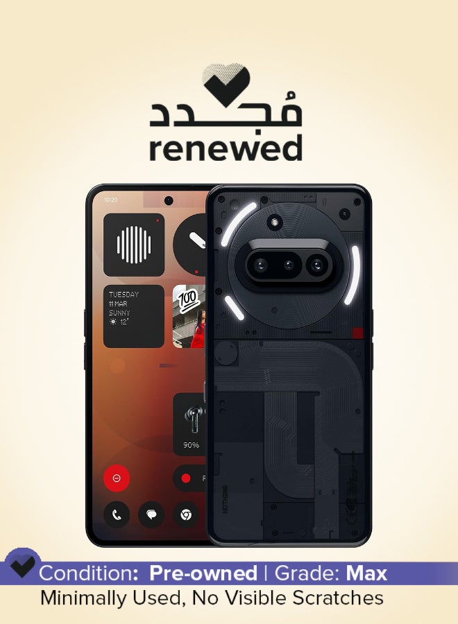Nothing Renewed - Phone (3a) Dual SIM Black 8GB RAM 128GB 5G - International Version - Image 1