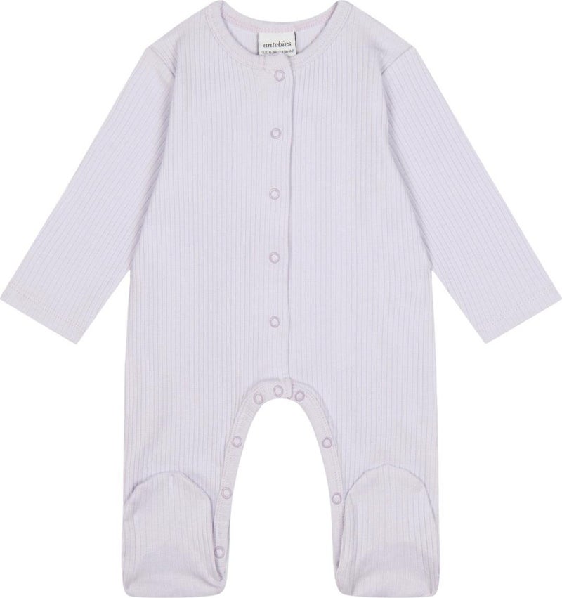 Antebies Lilac Ribbed Booties Jumpsuit 