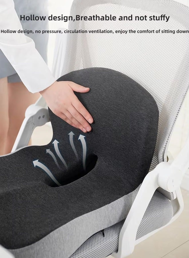 منزل الغابة وسادة مقعد وسادة دعم قطني, تقليل الضغط على عظم الذنب, تخفيف الألم, وسائد كرسي مكتب رغوة الذاكرة للظهر, وسائد المقعد وسادة دعم الظهر مع غطاء قابل للغسل, كرسي الألعاب, كرسي متحرك ومقعد سيارة - Image 5