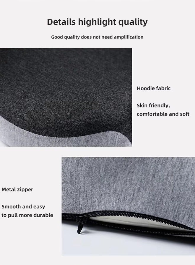 منزل الغابة وسادة مقعد وسادة دعم قطني, تقليل الضغط على عظم الذنب, تخفيف الألم, وسائد كرسي مكتب رغوة الذاكرة للظهر, وسائد المقعد وسادة دعم الظهر مع غطاء قابل للغسل, كرسي الألعاب, كرسي متحرك ومقعد سيارة - Image 4