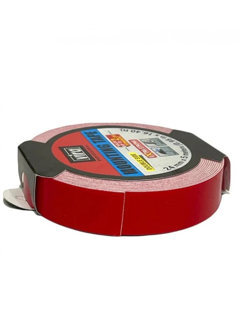 فيرا شريط لاصق دبل فيس فوم 5 متر × 2 سم × 1 مم – قوي ومتين مقاوم للماء وأشعة الشمس – مناسب للسيارات والأعمال المنزلية والبناء - Image 3