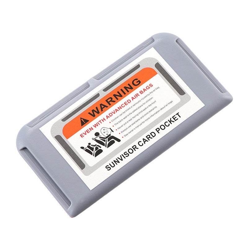 Car Sun Visor Card Box Etc Pass Card Holder Bank Card Box Car Multi-Function Parking Number Card Box - Image 5