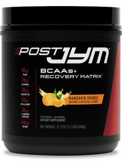 Post Jym Active Matrix - Post-Workout With Bcaa'S, Glutamine, Creatine Hcl, Beta-Alanine, And More | Jym Supplement Science | Mandarin Orange Flavor, 30 Servings, 1.3 Pound (Pack Of 1)