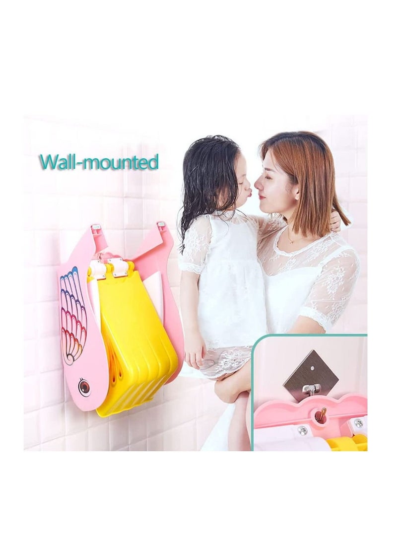 Generic - Children Shampoo Chair, Kids Foldable Shampoo Bath Seat Pink - Image 1